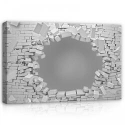 Consalnet Kitörő téglafal, vászonkép, 60x40 cm méretben (C5-20148O4)