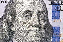 Dimex Vlies Fotótapéta - Benjamin Franklin Detail Banknote - 375x250 cm (MS-5-2936)