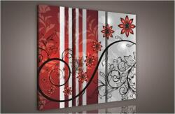 Consalnet Virág minta, 3 darabos vászonkép, 90x80 cm méretben (C5-944S6)