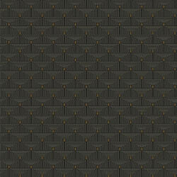 Galerie Fekete-bézs-arany fényes geometriai mintás tapéta (Boutique F-PL3006) (F-PL3006)