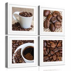 Consalnet Vászonkép 4 darabos, Kávé 50x50 cm méretben (C5-10956S20)