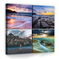 Consalnet Vászonkép 4 darabos, Tengerpartok 50x50 cm méretben (C5-12262S20)