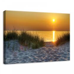 Consalnet Homokos tengerpart a naplementében, vászonkép, 70x50 cm méretben (C5-11577O7)