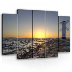 Consalnet Vászonkép, 5 darabos Szélmalom 150x100 cm méretben (C5-10110S12)
