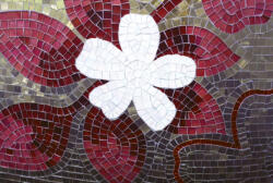 Dimex RED MOSAIC fotótapéta, poszter, vlies alapanyag, 375x250 cm (MS-5-0114)