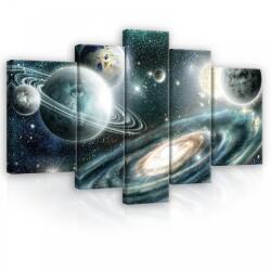 Consalnet Vászonkép, 5 darabos, Galaxis 170x100 cm méretben (C5-11896S4A)