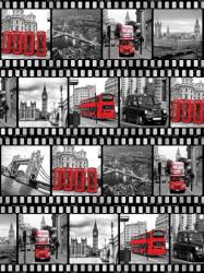 Consalnet Londoni filmkockák poszter, fotótapéta (184 x 254 cm) (C1-10455V4A)