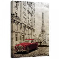 Consalnet Autó és Eiffel Torony, vászonkép, 50x70 cm méretben (C5-11963O7)