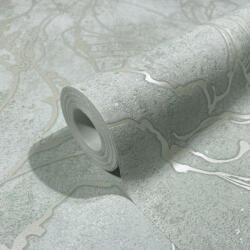 Marburg Zöld márvány törések beton alapon tapéta (City Glow 34253) (34253)