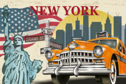 Dimex Vlies Fotótapéta - New York Taxi - 375x250 cm (MS-5-2181)