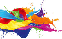 Dimex Vlies Fotótapéta - abstract color splash isolated - 375x250 cm (MS-5-2561)