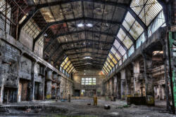 Dimex Vlies Fotótapéta - Old factory hall - 375x250 cm (MS-5-0848)