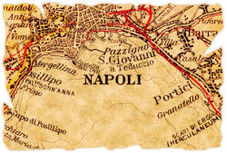 Dimex Vlies Fotótapéta - Old Map of Naples - 375x250 cm (MS-5-1536)