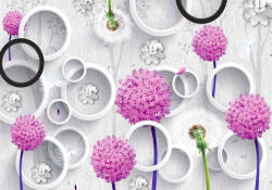 Sverus Fotótapéta 3d Abstract Silhouettes of Dandelions, 400 x 260 cm (SV-148900136WM-400X260CM)