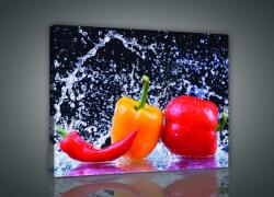 Consalnet Paprikák, vászonkép, 60x40 cm méretben (C5-2492O4)