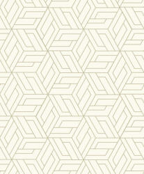 Grandeco Fehér-arany geometriai mintás tapéta (Omura A67301) (A67301)