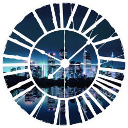 Consalnet Város az óra mögött vlies poszter, fotótapéta 20409VEZ1 /208x208 cm/ (20409-VEZ1)