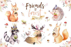 Dimex Vlies Fotótapéta - Forest friends - 375x250 cm (MS-5-1433)