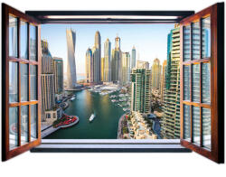 Consalnet Kilátás az ablakból Dubai vlies poszter, fotótapéta 1941VEZ4 /201x145 cm/ (1941-VEZ4)