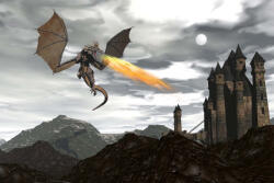 Dimex Vlies Fotótapéta - Dragon scenery - 375x250 cm (MS-5-1262)