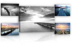 Consalnet Vászonkép, 5 darabos Mólók variálható elrendezésben (C5-12777S14)