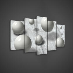 Consalnet Vászonkép 5 darabos, Gömbök 100x60 cm méretben (C5-2406S17)