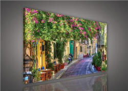 Consalnet Vászonkép, Virágos utca, 60x40 cm méretben (C5-1527O4)