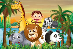 Dimex Vlies Fotótapéta - Safari sunset - 375x250 cm (MS-5-1432)