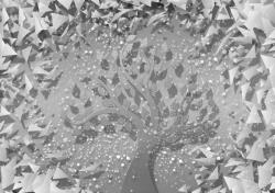 Consalnet Absztrakt fa poszter, fotótapéta, Vlies (416 x 254 cm) (C1-3753VEXXXL)