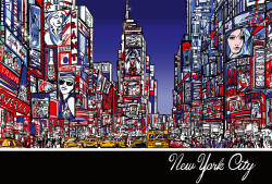 Dimex COLORFUL TIMES SQUARE fotótapéta, poszter, vlies alapanyag, 375x250 cm (MS-5-2090)
