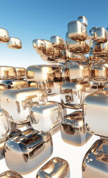 Dimex SILVER CUBES fotótapéta, poszter, vlies alapanyag, 150x250 cm (MS-2-0284)