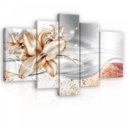 Consalnet Vászonkép, 5 darabos, Liliom 170x100 cm méretben (C5-12609S4A)
