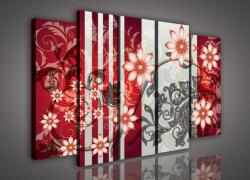 Consalnet Vászonkép, 5 darabos Virág minta 150x100 cm méretben (C5-953S12)