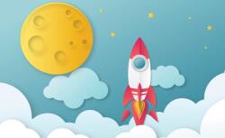 Consalnet Űrhajó poszter, fotótapéta, Vlies (100 x 75 cm) (C1-13606VX2)