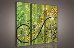 Consalnet Virág minta, 3 darabos vászonkép, 90x80 cm méretben (C5-926S6)
