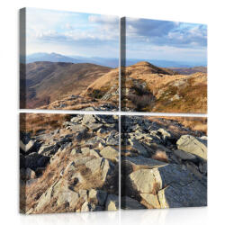 Consalnet Vászonkép 4 darabos, Hegyek 50x50 cm méretben (C5-10510S20)