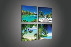 Consalnet Vászonkép 4 darabos, Tengerpart 50x50 cm méretben (C5-2012S20)