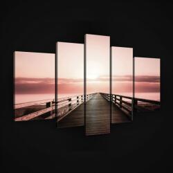 Consalnet Vászonkép, 5 darabos, Móló 170x100 cm méretben (C5-2656S4A)