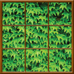 Consalnet Kazettás virágos vlies poszter, fotótapéta (208 X 208 cm) (C1-935VECMXXL)