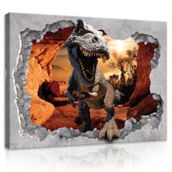 Consalnet Vászonkép, T-Rex a barlangnál 80x60 cm méretben (C5-11033O6)