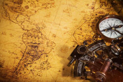 Dimex Vlies Fotótapéta - Old Ancient Map - 375x250 cm (MS-5-1528)