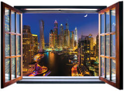 Consalnet Ablakból a kilátás Dubai vlies poszter, fotótapéta 1943VEZ4 /201x145 cm/ (1943-VEZ4)