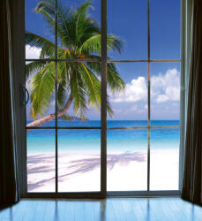 Dimex BEACH WINDOW VIEW fotótapéta, poszter, vlies alapanyag, 225x250 cm (MS-3-0203)