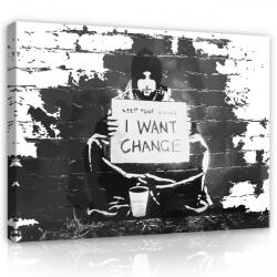 Consalnet Vászonkép, Keep you coins, 60x40 cm méretben (C5-2034O4)