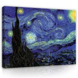 Consalnet Vászonkép, Van Gogh - Starry Night (Csillagos Éj), 100x75 cm méretben (C5-172O1)