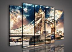 Consalnet Vászonkép, 5 darabos Town Bridge 150x100 cm méretben (C5-283S12)