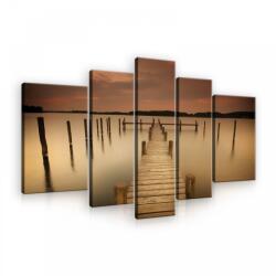 Consalnet Vászonkép, 5 darabos, Móló 170x100 cm méretben (C5-21035S4A)