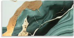 DMS Öntapadós PVC csempepanel, 4db-os csomag, zöldes-barnás márvány, 30 x 60 cm (PS-0009)