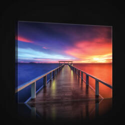 Consalnet Vászonkép, Tengerpart a naplementében 80x60 cm méretben (C5-2655O6)