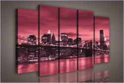 Consalnet Vászonkép, 5 darabos Városkép 150x100 cm méretben (C5-1116S12)